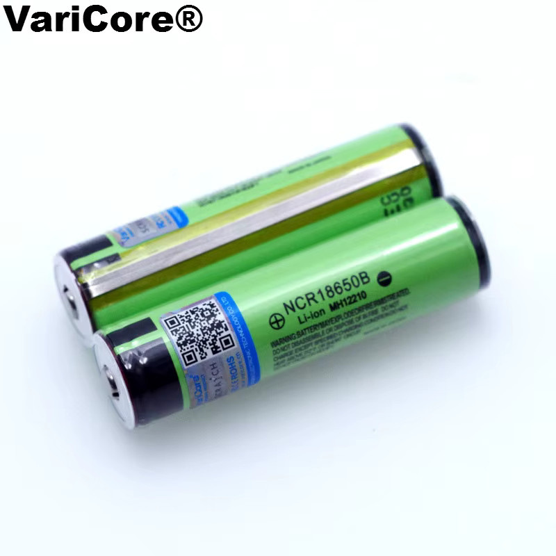 VariCore NCR18650B Lithium-Ionen-Akku 3,7 V 3400 mAh mit PCB-Batterieschutz in Grün - Bild 2