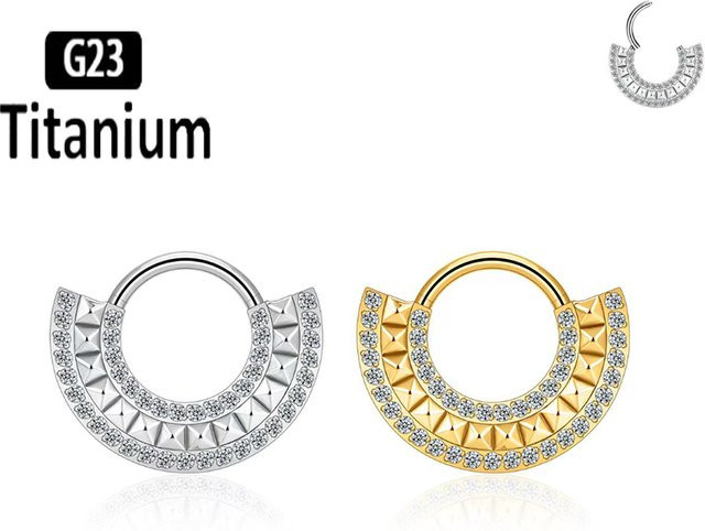 pioroe Septumring Titan, Silber, Unisex - Bild 1