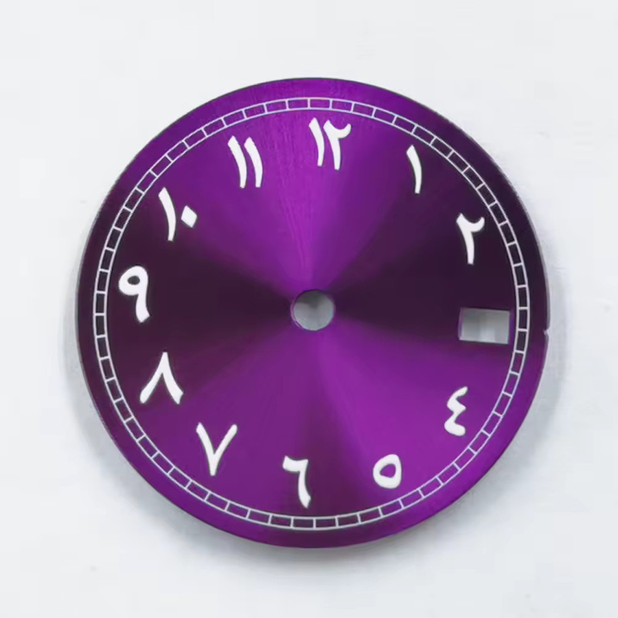 NEITON Zifferblatt, 29 mm, grün leuchtend, Schwarz Blau Grün Rosa Lila, für NH34 NH35 Uhrwerk - Bild 2