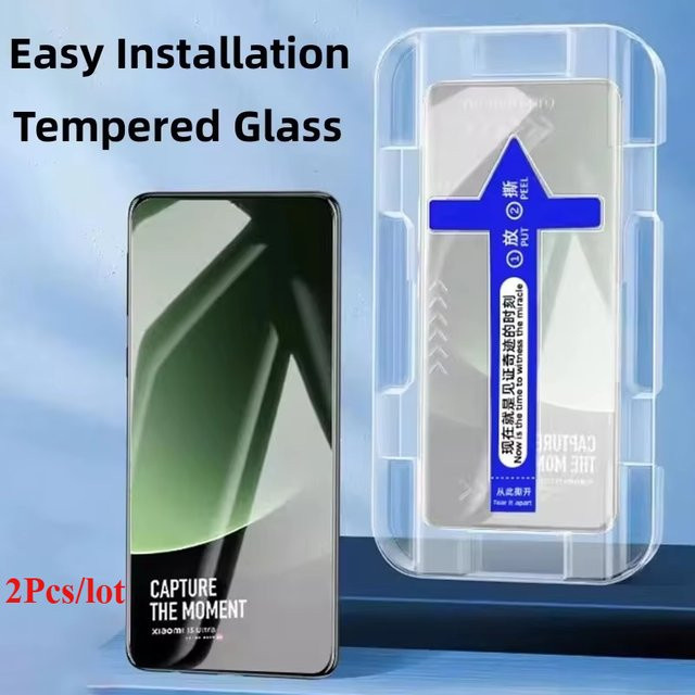 2er-Pack Panzerglas Displayschutz mit automatischem Installationswerkzeug für Honor Magic 7 6 5 4 Pro Lite 300 Pro 70 80 90 100 200X60 Pro, transparent - Bild 1