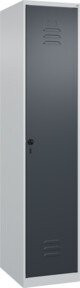 C+P Spind Classic PLUS Spind mit 1 Abteil und mittiger Trennwand in Grau und Anthrazit, H x B x T: 185 x 40 x 50 cm - Bild 1