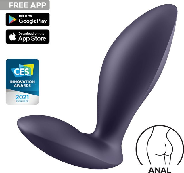 Satisfyer Power Plug App-Steuerung in Purple, Höhe: 9 cm - Bild 1