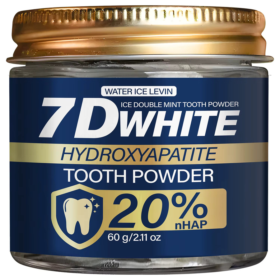 7D Zahnpulver mit Hydroxyapatit & Aktivkohle, 60g - Bild 7