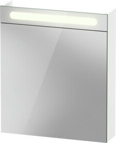 Duravit Spiegelschrank No. 1 mit LED-Beleuchtung und Steckdose, Weiß, B/T/H: 60 x 14,8 x 70 cm - Bild 1