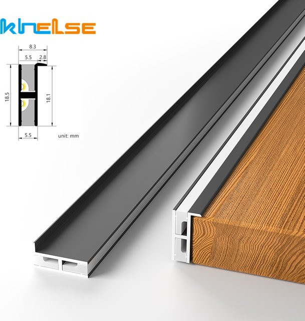 Khelse Up Down Glow LED Aluminium Profil für Schrank und Bücherregal in Silber und Grau - Bild 1