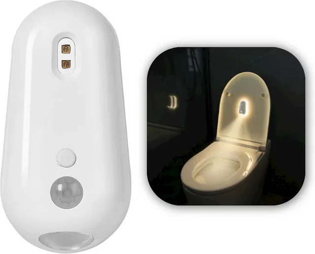 CHOUDAO TECH LED-Nachtlicht mit Licht- und Bewegungssensor sowie USB-Aufladung für das Badezimmer - Bild 1