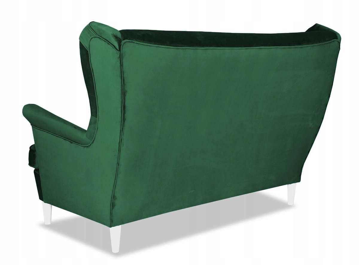 Lounge-Möbelset Diana von FamilyMeble im skandinavischen Stil bestehend aus Sofa, Ohrensessel und Poufs - Bild 2