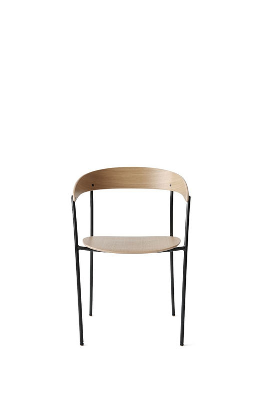 New Works Missing Chair mit Armlehnen aus Holz in Beige und Braun - Bild 2