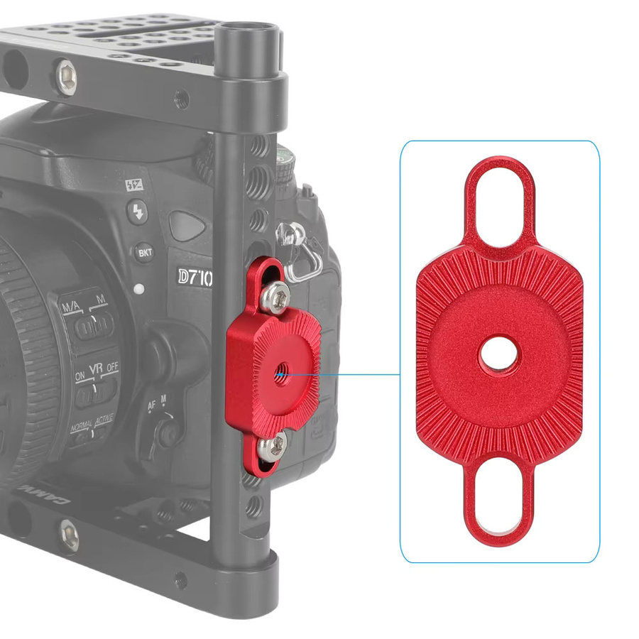 CAMVATE Kamerakäfig ARRI-Stil M6 Rosettenadapter mit 1/4"-20 Schraubmontageschlitz für Schulterkäfig-Rig-Zubehör - Bild 3