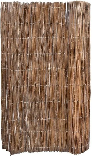 vidaXL Weidenzaun aus Holz in Braun, B: 5 m, H: 1 m - Bild 1