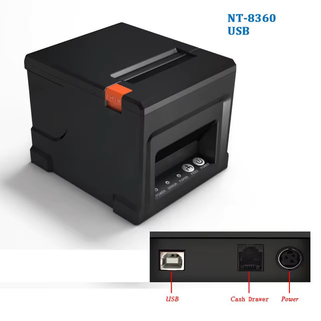 NETUM NT-8330 Tragbarer Bluetooth Thermoprint-Empfangsdrucker mit automatischem Cutter für Android und iOS in Schwarz - Bild 7