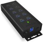 ICY BOX IB-HUB1703-QC3 USB 3.2 Gen 1 Hub mit 10 Ports in Schwarz - Bild 1