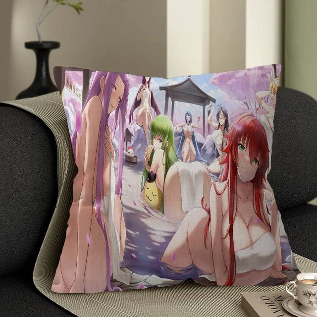 Cartoon High School DxD Kissenbezug aus Polyester, Mehrfarbig, B/T: 30,48 x 30,48 cm - Bild 1