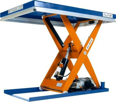 Scherenhubtisch Edmo Lift CL 1001 mit 1000 kg Tragkraft in Blau und Orange - Bild 1