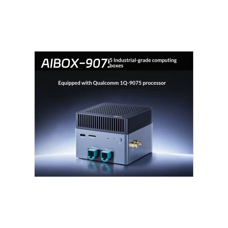 Firefly AIBOX-9075 Edge AI Box IQ-9075 Qualcomm Hochtemperatur-Plattform mit 200TOPS KI-Beschleunigung in Grau - Bild 2