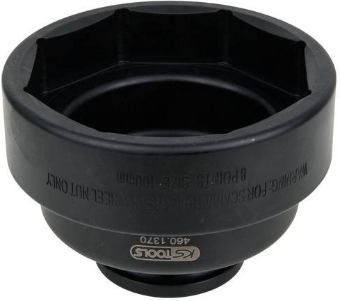 KS Tools 460.1370 Achsmuttern-Schlüssel aus Stahl in Schwarz, 3/4 Zoll, Länge: 100 mm - Bild 1