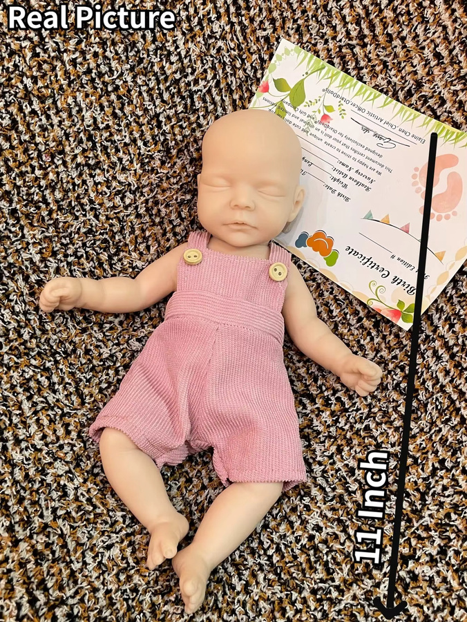 Aizwa Bebe Reborn Mädchen, Silikon, 1-teiliges Set - Bild 2