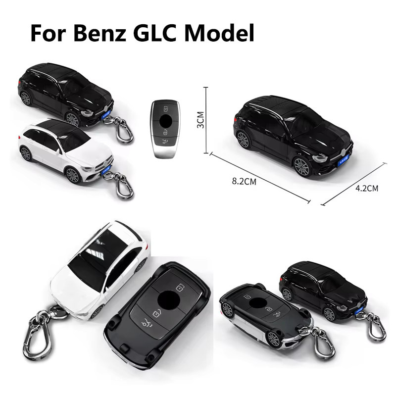 ICAR Schlüsselhülle für Mercedes Benz C E200 GLC Klasse als Smart Auto Schlüssel Abdeckung und Fob Tasche Zubehör - Bild 2