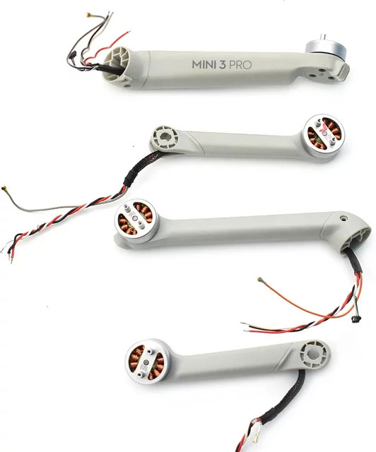 DJI Mini 3 Pro Ersatzteil-Set: Vordere und hintere Motorarme in Grau für die Drohnenreparatur (links und rechts) - Bild 1