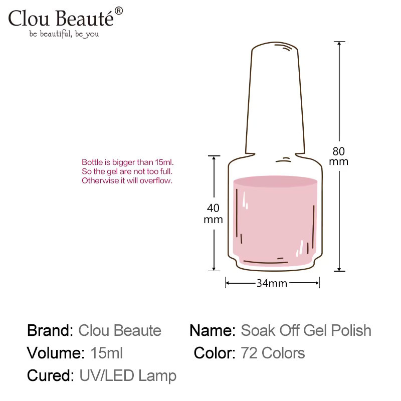 Clou Beaute Blue Series Nagel-Gel-Lack, Grau-Grün, Glänzend - Bild 2