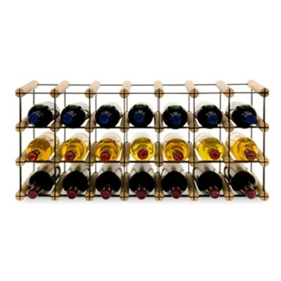 PROREGAL Modulares Weinregal Vinotega Mod aus massivem Kiefernholz in Natur, H x B x T: 32,5 x 72,5 x 24,5 cm - Bild 2