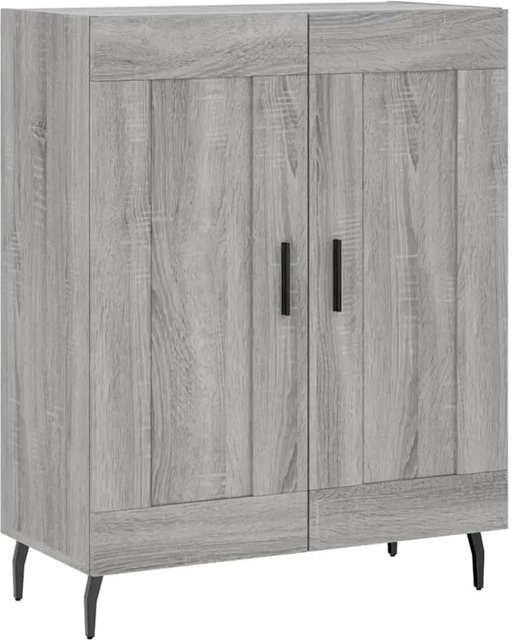 vidaXL Sideboard Grau Sonoma aus Holzwerkstoff und Metall, B/T/H: 69,5 x 34 x 90 cm - Bild 1