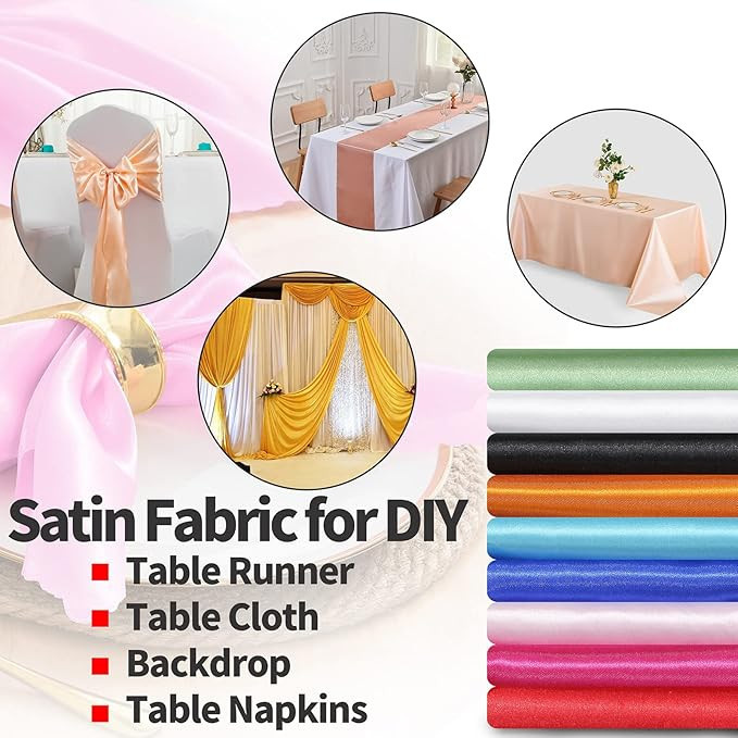 Satin Stoff Meterware in Dunkelgrün, Glänzender Luxus Metallic Stoff für Polsterfutter, Vorhänge und DIY-Bastelarbeiten, Breite: 145 cm - Bild 3