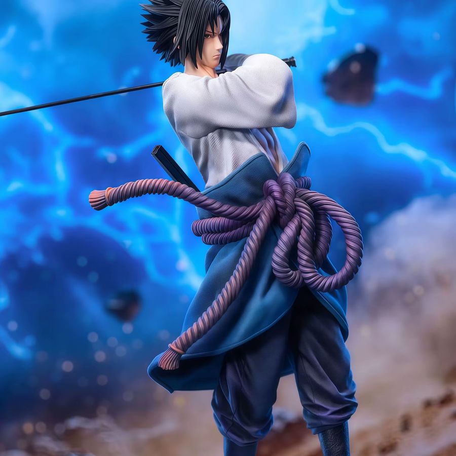 Bandai Anime Naruto Uchiha Sasuke Figur aus PVC in Multicolor als dekorative Statue für deinen Schreibtisch - Bild 3
