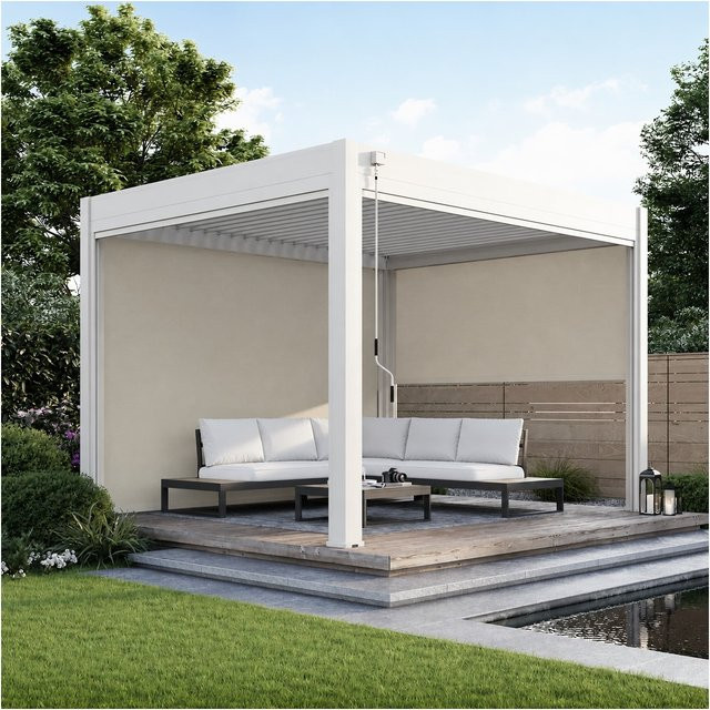 Sonnenrollo Weide Deluxe Pergola in Sand, Breite: 265 cm - Bild 1