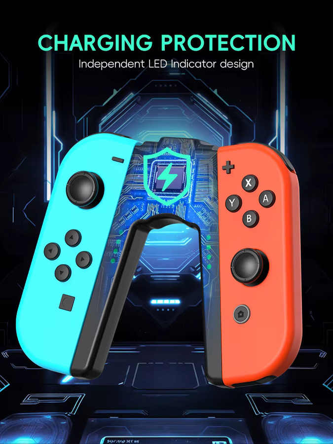 DATA FROG Switch Ladegriff und Ladehalterung für Switch, Switch Lite und Switch OLED in Schwarz - Bild 3