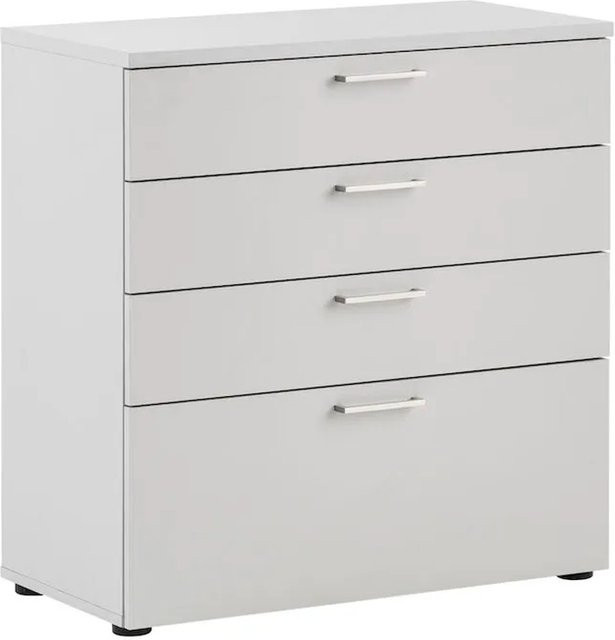 PROREGAL Schubladenschrank Hippo mit 4 Schubladen in Lichtgrau, H x B x T: 84 x 80 x 40 cm - Bild 1