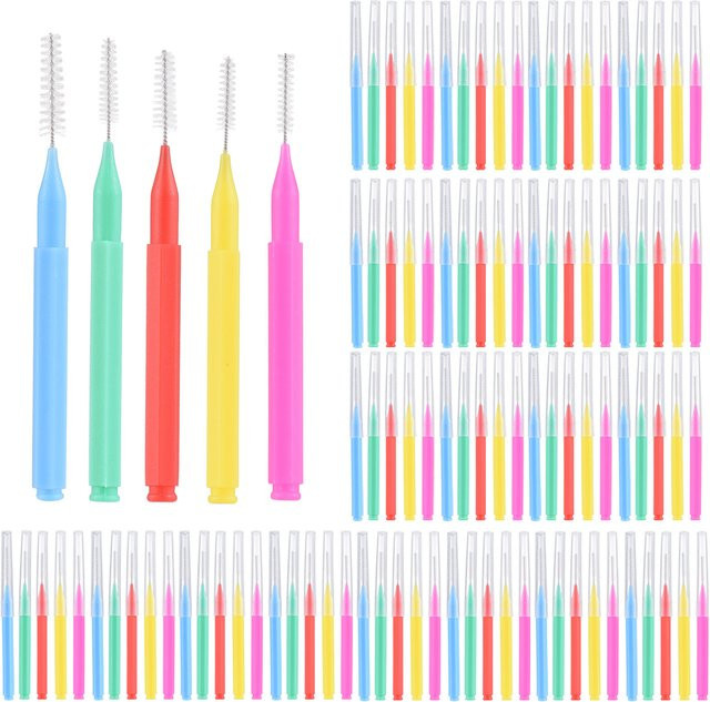 Flash Interdentalbürsten Zahnseide Zahnstocher, 100 Stück, Unisex - Bild 1