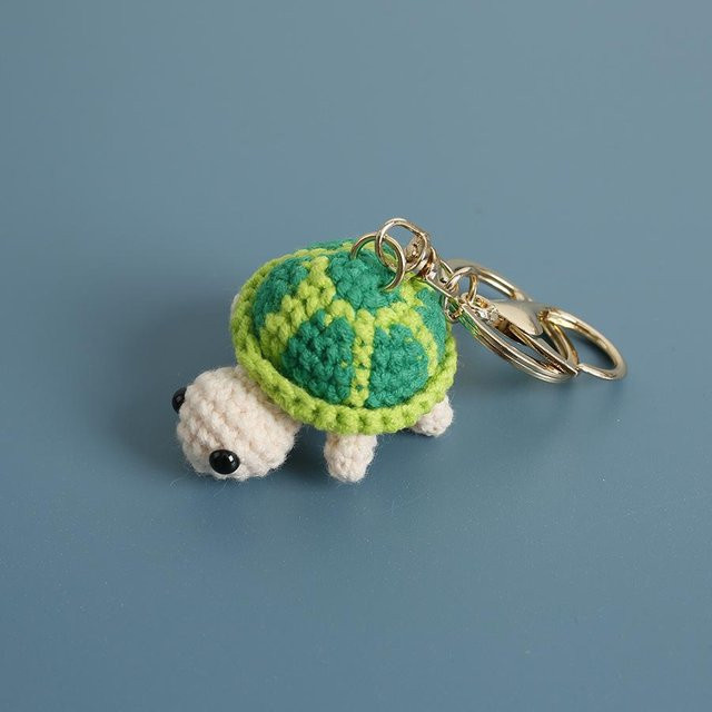 Linyi toy Schlüsselanhänger, Häkel-Schildkröte, Unisex - Bild 1