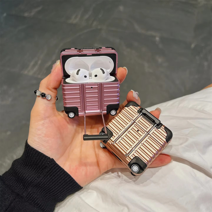 Kreative Trolley Schutzhülle für Apple AirPods Pro 2, Pro 3 und AirPods 4 in Transparent - Bild 3