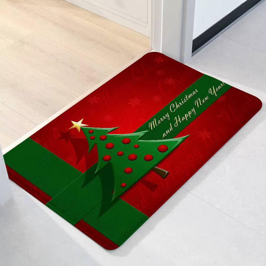 52TOYS Weihnachten Fußmatte, saugfähige und schmutzabweisende Bodenmatte für Badezimmer, Küche oder Eingangsbereich, mehrfarbig, B/T: 60 x 40 cm - Bild 3
