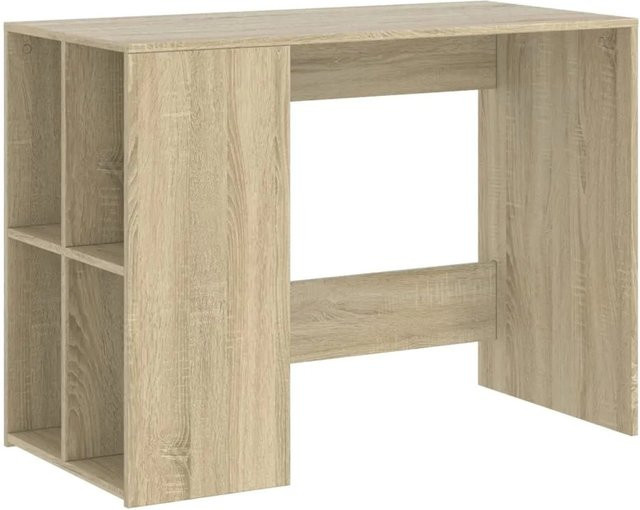vidaXL Schreibtisch aus Holzwerkstoff in Sonoma Eiche, Braun, B/T/H: 102 x 50 x 75 cm - Bild 1