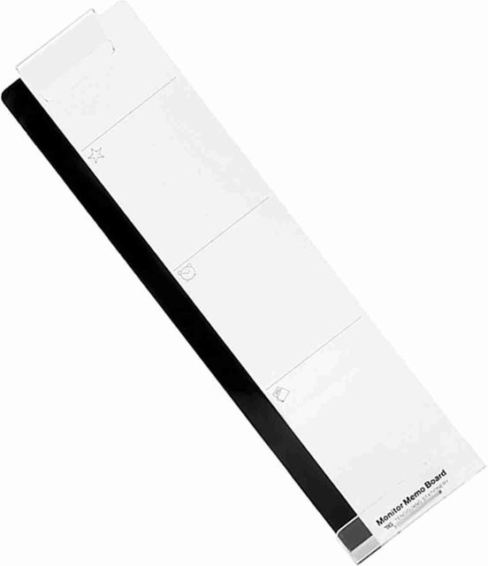 mfySpace Memoboard aus Acryl für den Computerbildschirm, Haftendes Notizbrett zur Erinnerung, Farbe: Weiß - Bild 1