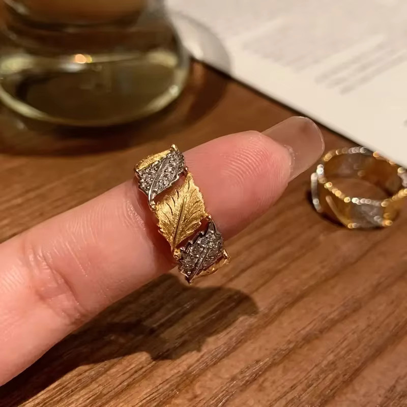 Huitan Aesthetic Damen-Ring, Bicolor, Zirkonia, verspielt - Bild 2