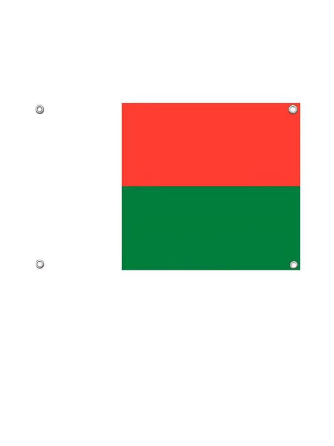 Madagaskar-Flagge aus Polyester in Weiß, Rot und Grün für die Outdoor-Dekoration - Bild 4