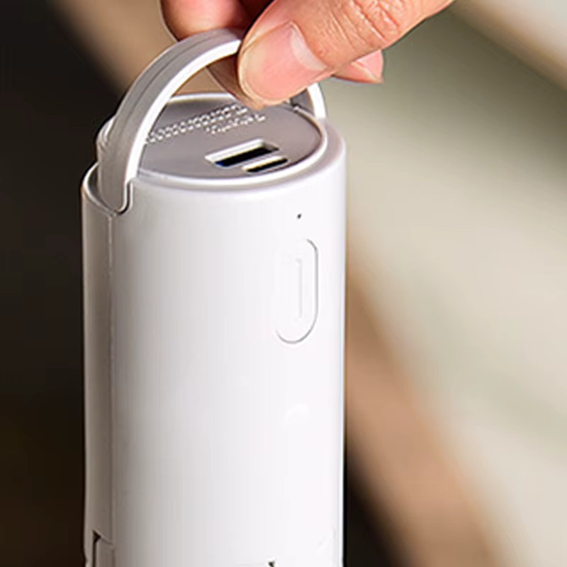 Feimefeiyou Tragbare Klappbare Campinglampe mit USB-C Aufladung, Faltbares Nachtlicht für Outdoor und Wohnheim, Warmweiß, Grau oder Weiß - Bild 5