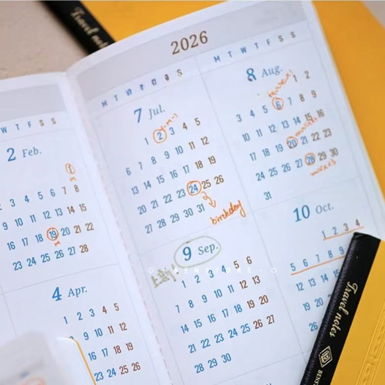Fromthenon Reise-Notizbuch Planer 2026 mit Jahreskalender und monatlicher Übersicht als Ersatzkern für dein Journal - Bild 2
