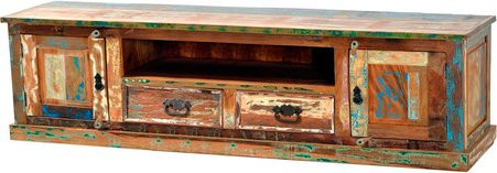 SIT Lowboard RIVERBOAT aus Altholz, 2-türig, bunt, B/T/H: 200 x 40 x 55 cm - Bild 1