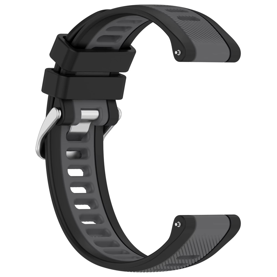 Silikonarmband für Garmin Forerunner 165 Venu 3/2, Schwarz - Bild 3