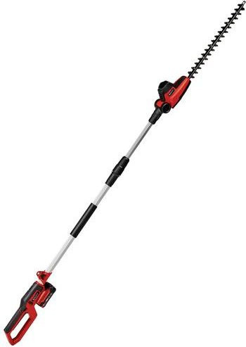 Einhell Power X-Change Akku-Teleskop-Heckenschere GC-HH 18/45 Li T-Solo in Rot/Schwarz mit Tragegurt und Messerschutz - Bild 1