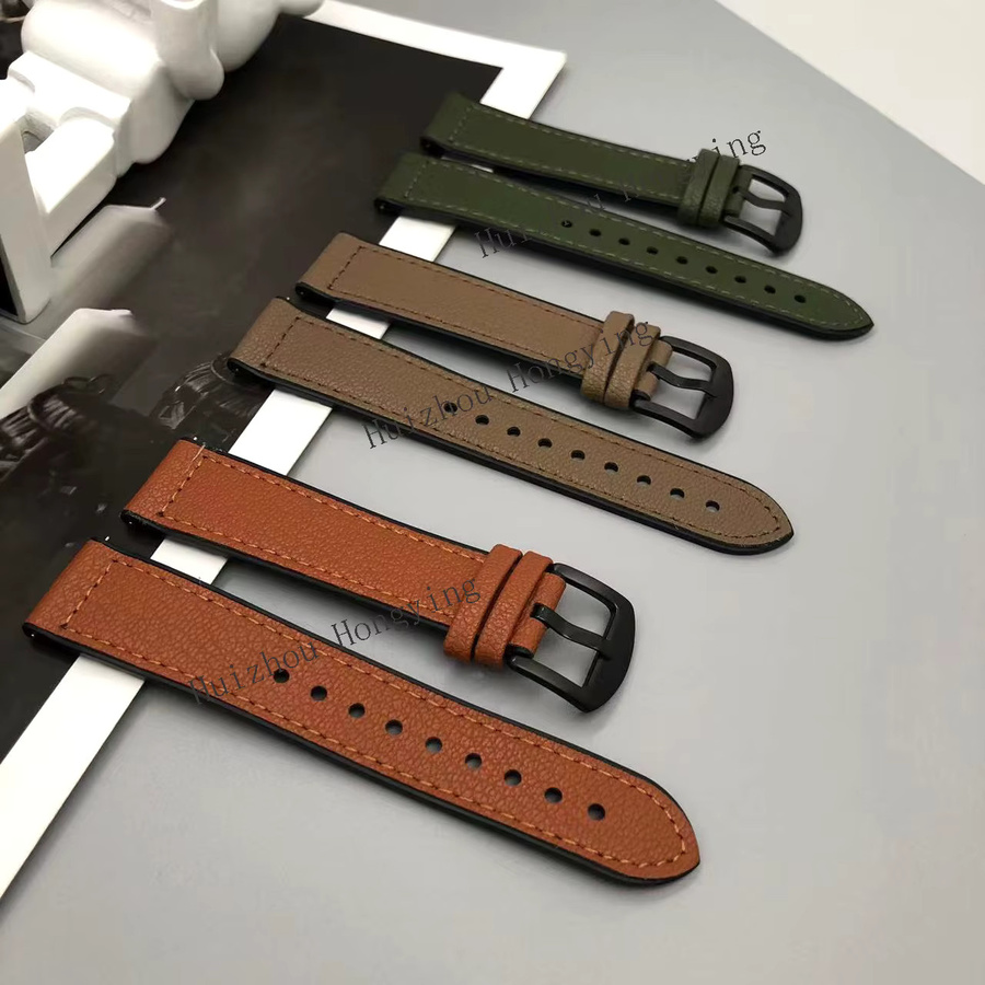 Uhrenarmband Leder, 20 22mm, Weiß - Bild 4