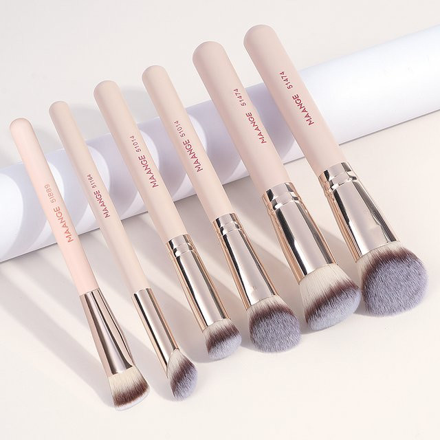 MAANGE Make-up-Pinsel Set, Synthetik, 6 Stück - Bild 1