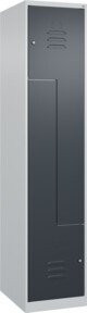 C+P Z-Spind Classic PLUS Spind mit 2 Fächern, Grau/Anthrazit, H x B x T: 185 x 40 x 50 cm - Bild 1