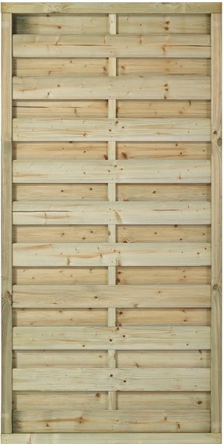 Plus Holz Sichtschutzzaun Bergen aus Nadelholz druckimprägniert, Höhe: 90 cm, Breite: 180 cm - Bild 1