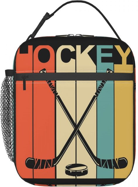 Fancy Style Studio Hockey Vintage Isoliertes Lunchpaket für Damen in Schwarz - Bild 1