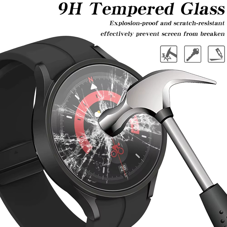 Samsung Displayschutzfolie, gehärtetes Glas, transparent, Samsung Galaxy 4/5/44/40/41/47mm - Bild 2